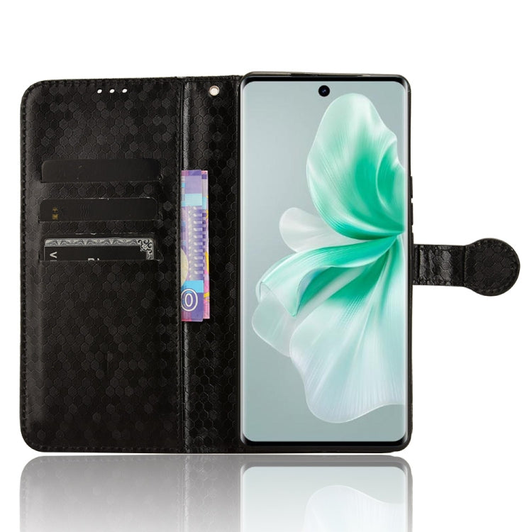 For vivo S18 Pro 5G / V30 Pro 5G Honeycomb Dot Texture Leather Phone Case(Black) - S18 Pro Cases by PMC TechLife | Online Shopping South Africa | PMC TechLife | Buy Now Pay Later Mobicred