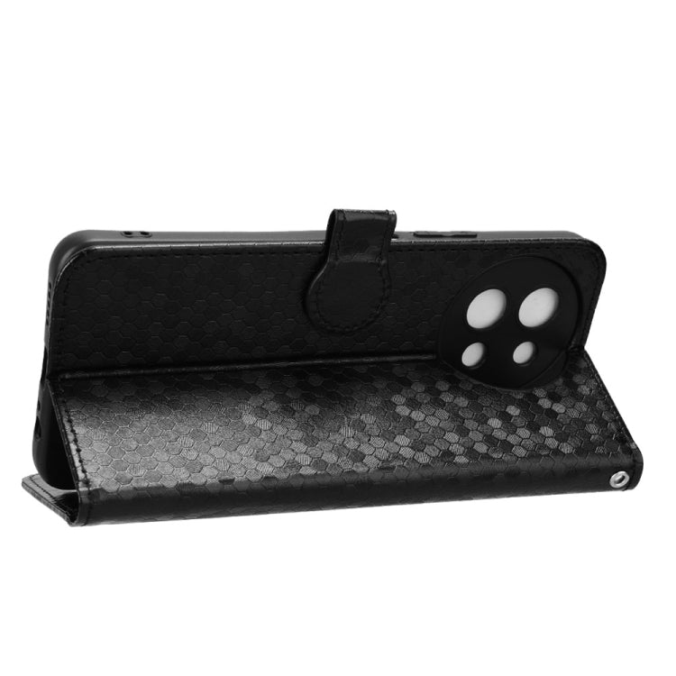 For vivo Y38 5G / Y200i Honeycomb Dot Texture Leather Phone Case(Black) - vivo Cases by PMC TechLife | Online Shopping South Africa | PMC TechLife | Buy Now Pay Later Mobicred