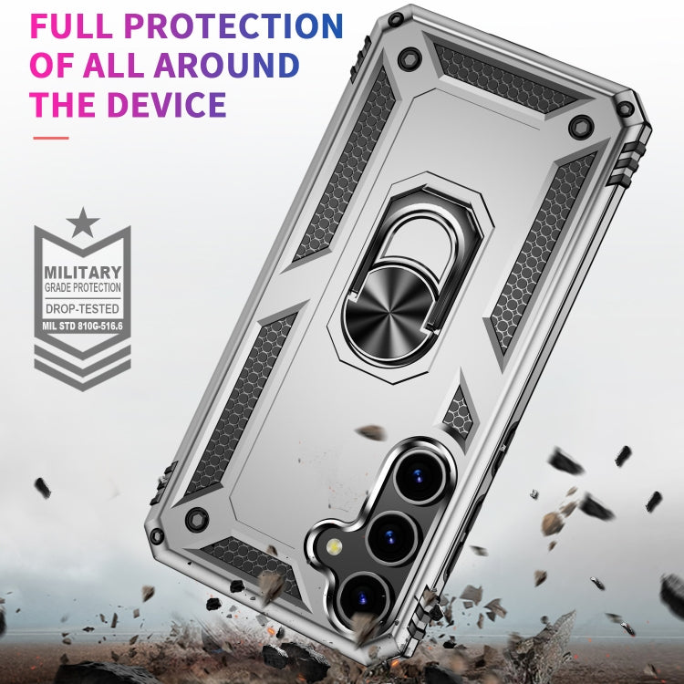 For Samsung Galaxy S24 5G Shockproof TPU + PC Phone Case(Silver) - Galaxy S24 5G Cases by PMC TechLife | Online Shopping South Africa | PMC TechLife