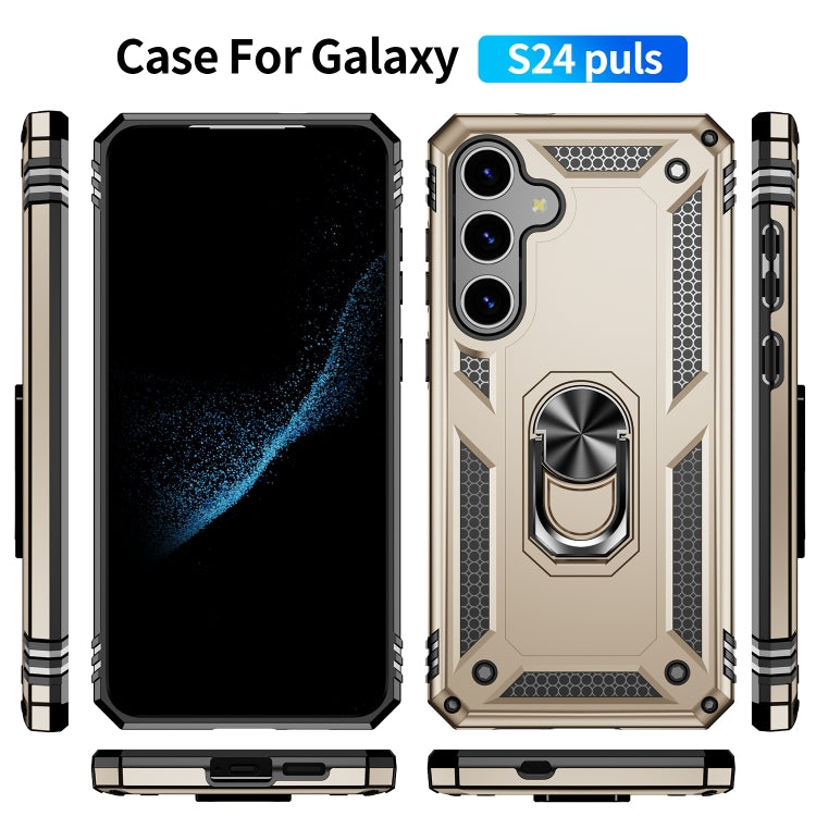 For Samsung Galaxy S24+ 5G Shockproof TPU + PC Phone Case(Gold) - Galaxy S24+ 5G Cases by PMC TechLife | Online Shopping South Africa | PMC TechLife