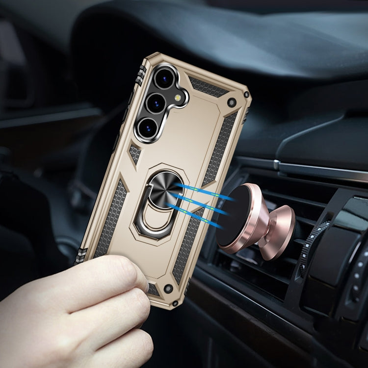 For Samsung Galaxy S24+ 5G Shockproof TPU + PC Phone Case(Gold) - Galaxy S24+ 5G Cases by PMC TechLife | Online Shopping South Africa | PMC TechLife