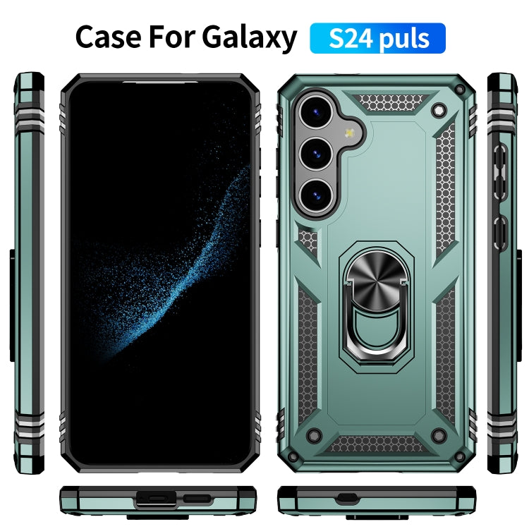 For Samsung Galaxy S24+ 5G Shockproof TPU + PC Phone Case(Dark Green) - Galaxy S24+ 5G Cases by PMC TechLife | Online Shopping South Africa | PMC TechLife