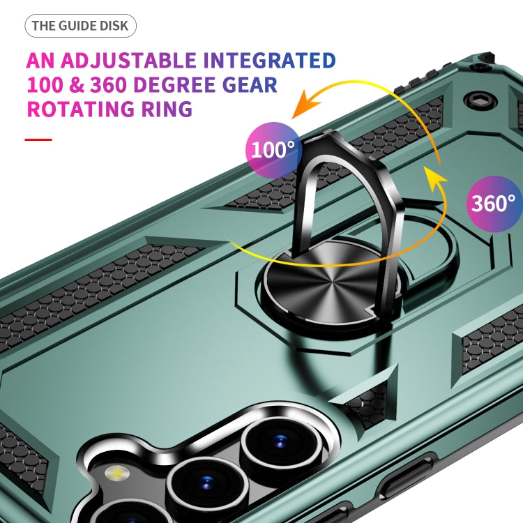 For Samsung Galaxy S24+ 5G Shockproof TPU + PC Phone Case(Dark Green) - Galaxy S24+ 5G Cases by PMC TechLife | Online Shopping South Africa | PMC TechLife