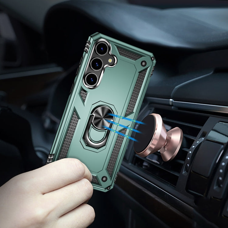 For Samsung Galaxy S24+ 5G Shockproof TPU + PC Phone Case(Dark Green) - Galaxy S24+ 5G Cases by PMC TechLife | Online Shopping South Africa | PMC TechLife