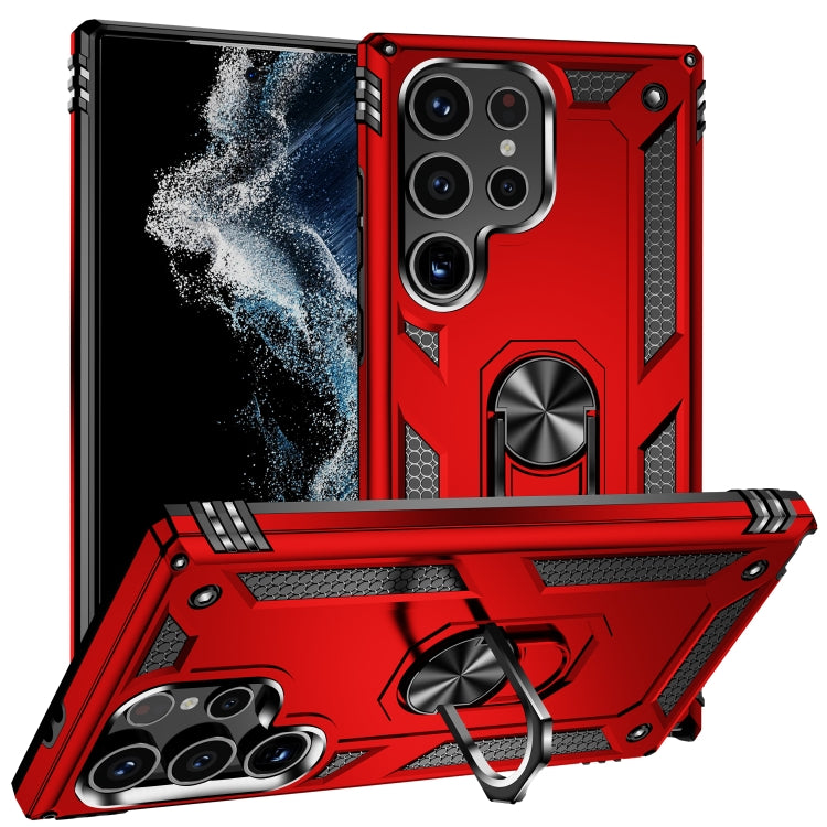 For Samsung Galaxy S24 Ultra 5G Shockproof TPU + PC Phone Case(Red) - Galaxy S24 Ultra 5G Cases by PMC TechLife | Online Shopping South Africa | PMC TechLife