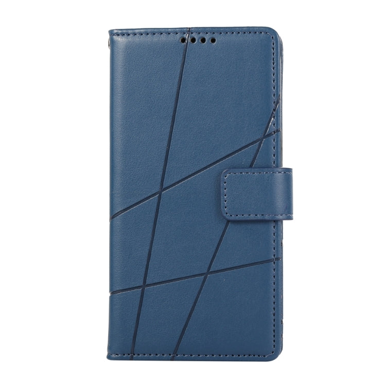 For Motorola Moto G Stylus 5G 2024 PU Genuine Leather Texture Embossed Line Phone Case(Blue) - Motorola Cases by PMC Jewellery | Online Shopping South Africa | PMC Jewellery | Buy Now Pay Later Mobicred