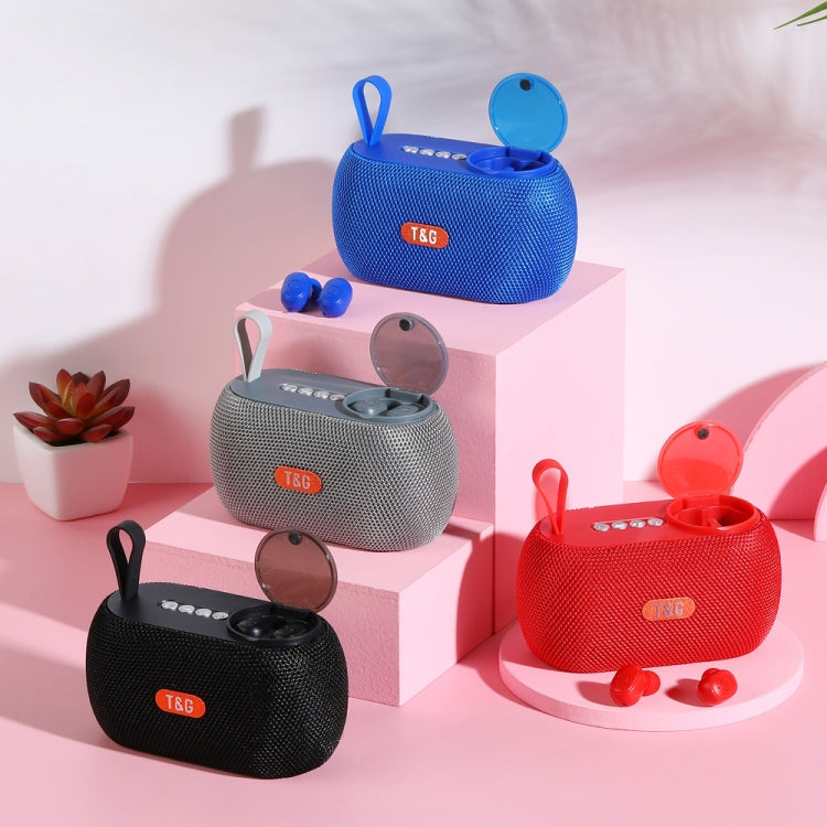 T&G TG810 2 in 1 Portable Outdoor Speaker + Mini Wireless Bluetooth Earphone(Black) - free shipping - PMC Jewellery - Order now!