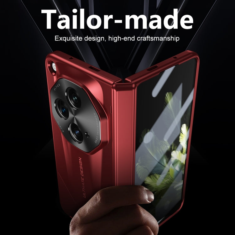 For OPPO Find N3 / OnePlus Open Integrated Frosted Electroplating Full Coverage Phone Case(Red) - OnePlus Cases by PMC TechLife | Online Shopping South Africa | PMC TechLife | Buy Now Pay Later Mobicred