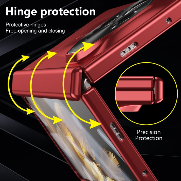 For OPPO Find N3 / OnePlus Open Integrated Frosted Electroplating Full Coverage Phone Case(Red) - OnePlus Cases by PMC TechLife | Online Shopping South Africa | PMC TechLife | Buy Now Pay Later Mobicred