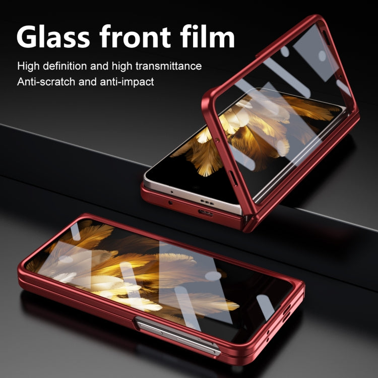 For OPPO Find N3 / OnePlus Open Integrated Frosted Electroplating Full Coverage Phone Case(Red) - OnePlus Cases by PMC TechLife | Online Shopping South Africa | PMC TechLife | Buy Now Pay Later Mobicred