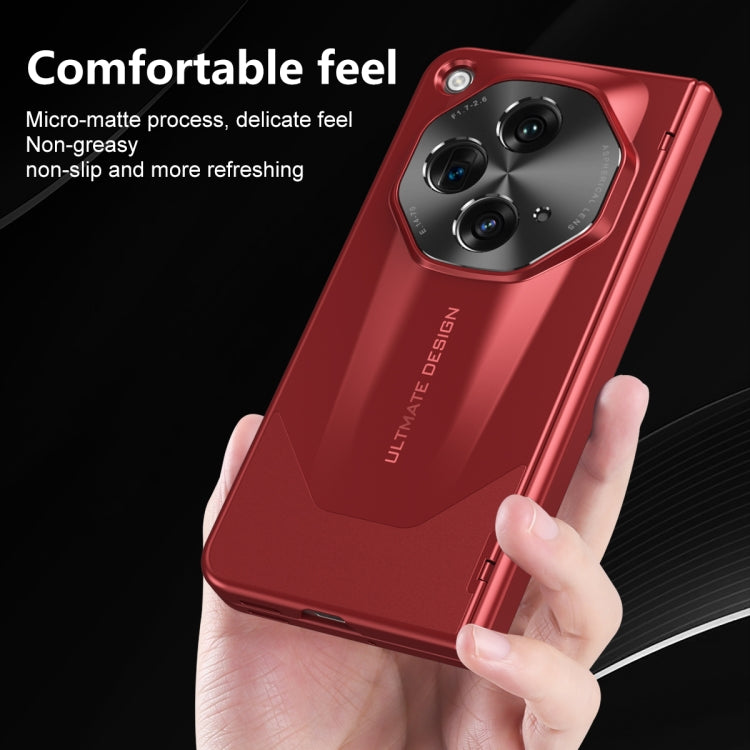 For OPPO Find N3 / OnePlus Open Integrated Frosted Electroplating Full Coverage Phone Case(Red) - OnePlus Cases by PMC TechLife | Online Shopping South Africa | PMC TechLife | Buy Now Pay Later Mobicred
