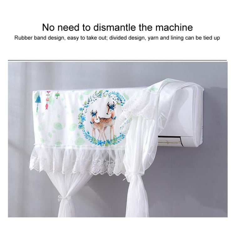 Do Not Take Dust-proof And Anti Direct Blowing Simple Wind Hanging Machine Air Conditioner Moon Cover, Size:Width 86 �� Thickness 20 �� Height 90cm(Garland Deer) - Dust Covers by PMC TechLife | Online Shopping South Africa | PMC TechLife | Buy Now Pay Later Mobicred