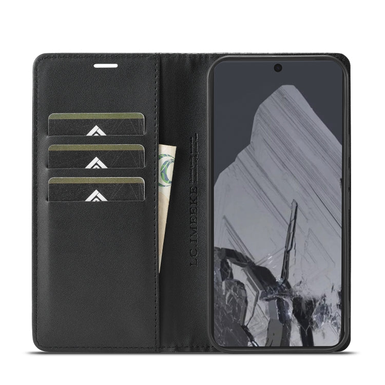 For Google Pixel 9 LC.IMEEKE Carbon Fiber Leather Phone Case(Horizontal Black) - Google Cases by LC.IMEEKE | Online Shopping South Africa | PMC TechLife | Buy Now Pay Later Mobicred