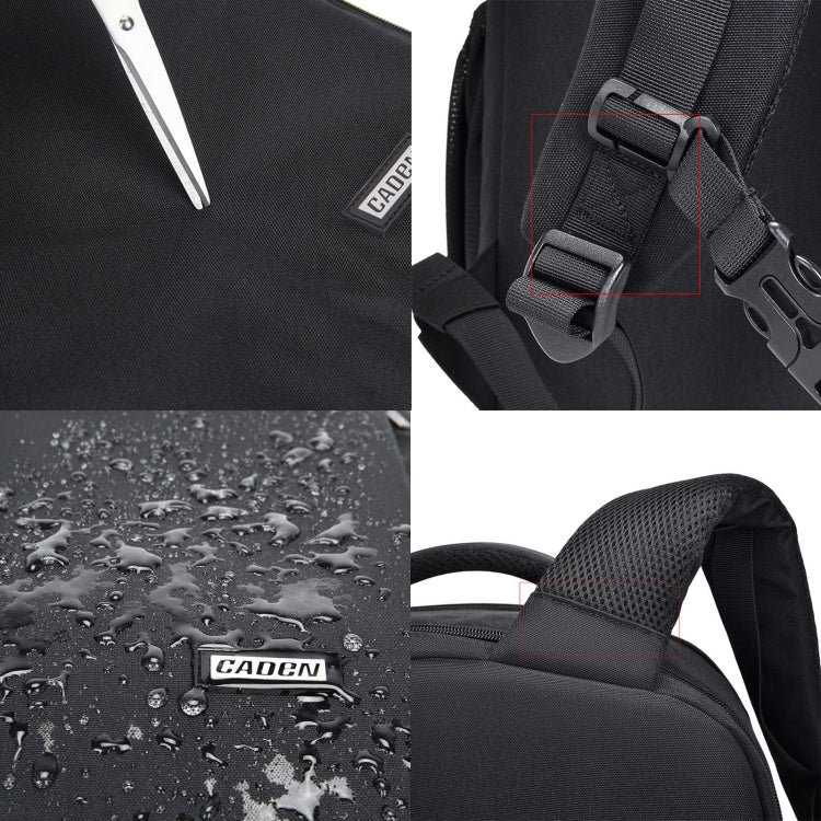 CADeN W9 Travel Lens Pouch Bag Drone Camera Backpack Bag(Black) - free shipping - PMC TechLife - Order now!