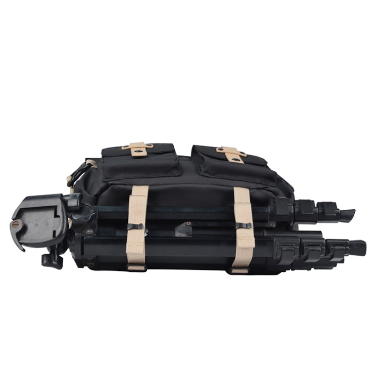 Cwatcun D90 Contrast Color Single Shoulder Camera Bag Outdoor Camera Bag Professional Crossbody Handbag, Size:22 x 15 x 18.5cm Small(Black) - free shipping - PMC TechLife - Order now!