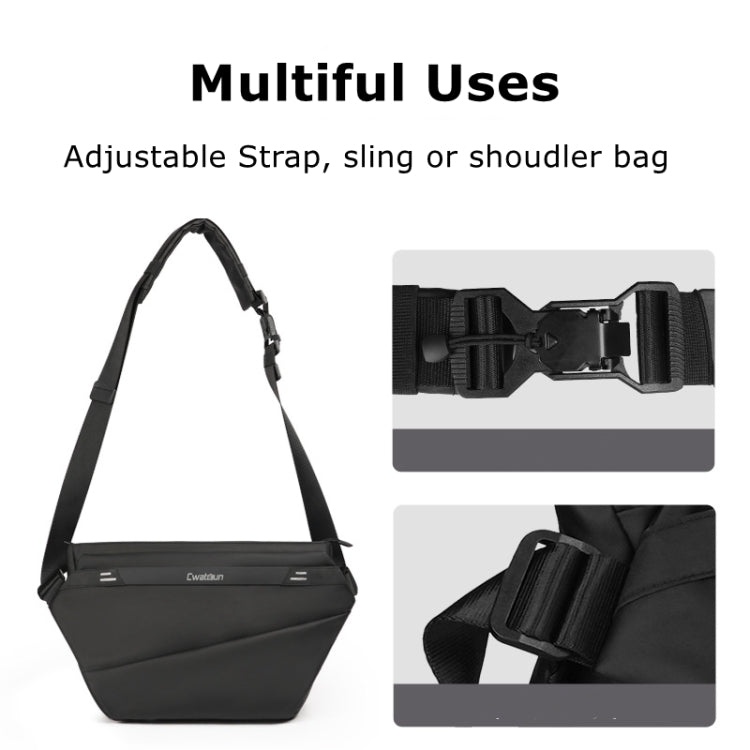 Cwatcun D92 Outdoor Camera Bag Professional Crossbody Sling Bag, Size:45.5 x 24.5 x 14 .5cm Large(Black) - free shipping - PMC TechLife - Order now!