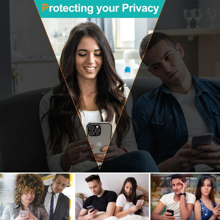 For iPhone 15 Pro Anti-peeping Magnetic Double-sided Tempered Glass Phone Case(Blue) - iPhone 15 Pro Cases by PMC TechLife | Online Shopping South Africa | PMC TechLife