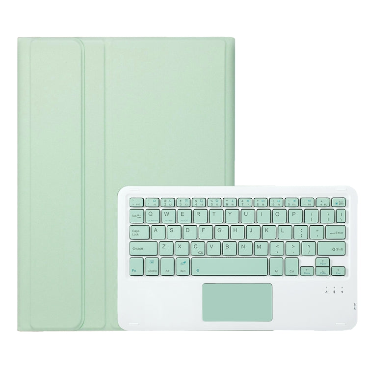 For Samsung Galaxy Tab A9+ X210/X215/X215 A09B-A Candy Color TPU Touch Bluetooth Keyboard Leather Tablet Case with Pen Holder(Light Green) - free shipping - PMC TechLife - Order now!