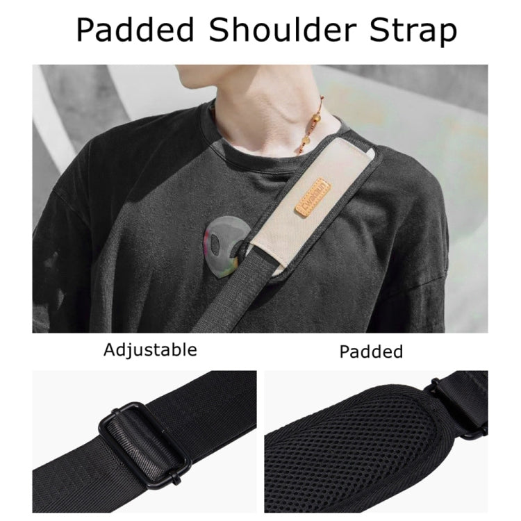 Cwatcun D99 Contrast Color Single Shoulder Camera Bag Outdoor Camera Bag Professional Crossbody Handbag, Size:25.5 x 10.5 x 18cm Medium(Khaki Black) - free shipping - PMC TechLife - Order now!