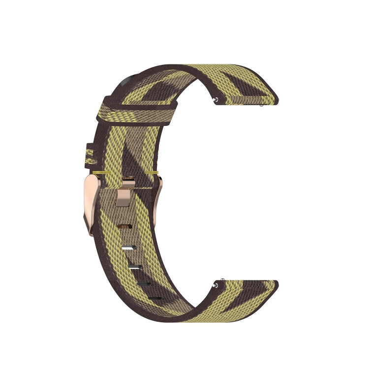 20mm Universal Stripe Weave Nylon Watch Band(Yellow) - free shipping - PMc TechLife - Order now!