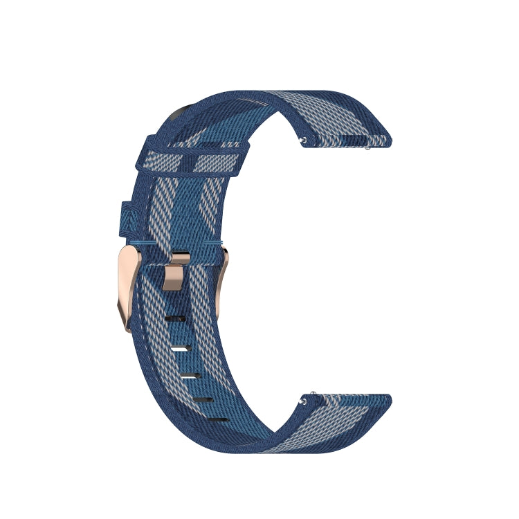 20mm Universal Stripe Weave Nylon Watch Band(Blue) - free shipping - PMc TechLife - Order now!