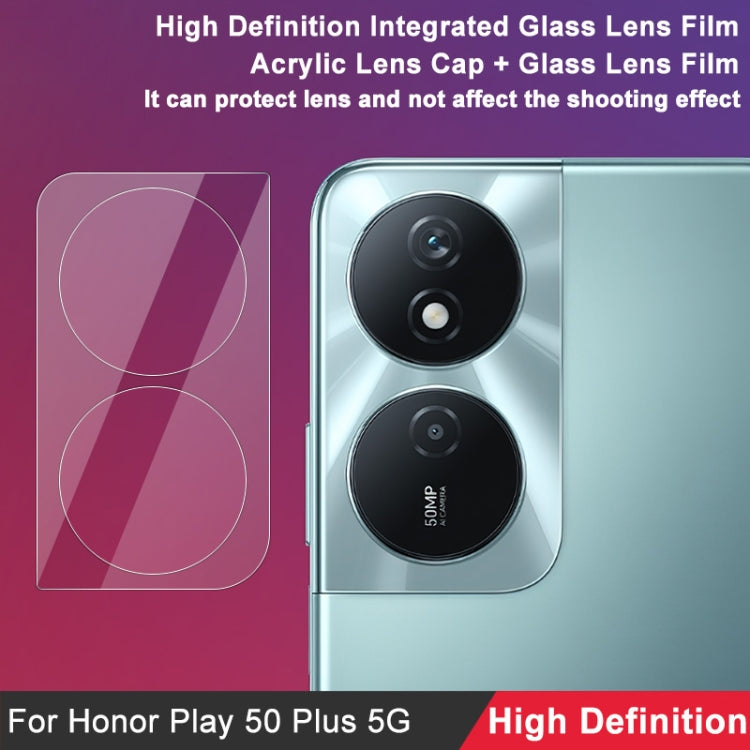 For Honor Play 50 Plus imak Integrated Rear Camera Lens Tempered Glass Film with Lens Cap - Other by imak | Online Shopping South Africa | PMC TechLife | Buy Now Pay Later Mobicred