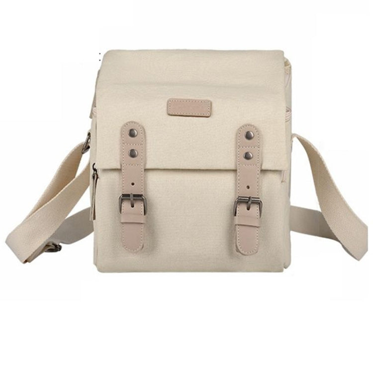 Cwatcun N1 Retro Multifunctional Canvas Waterproof Digital Camera Photography Bag, Size:22.5 x 14.5 x 27cm Beige - free shipping - PMC TechLife - Order now!