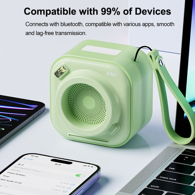 EWA A132 Portable Mini Stereo Wireless Bluetooth Speaker(Green) - free shipping - PMC Jewellery - Order now!