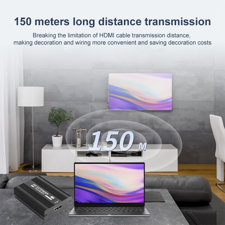 Measy ET1815 HDMI Extender Transmitter and Receiver Converter, Transmission Distance: 150m, Plug:US - free shipping - PMC Jewellery - Order now!