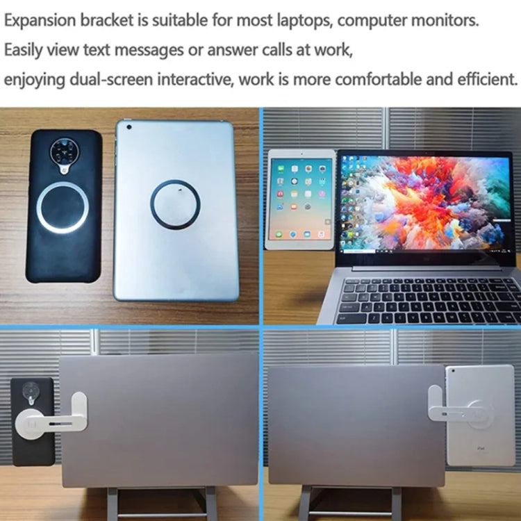 ZF012 For Tesla Magnetic Hidden Phone Holder, with 2pcs Magnets Sheet(Silver) - Car Holders by PMC TechLife | Online Shopping South Africa | PMC TechLife | Buy Now Pay Later Mobicred