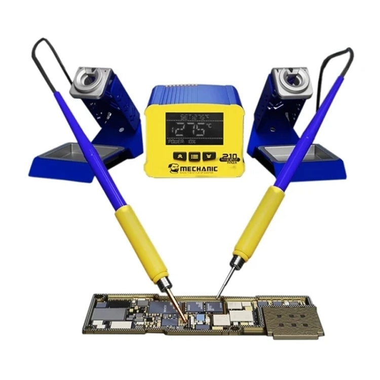 Mechanic 210MAX Dual Station Thermostatic Adjustable Digital Display Soldering Station, Plug:US - free shipping - PMC TechLife - Order now!