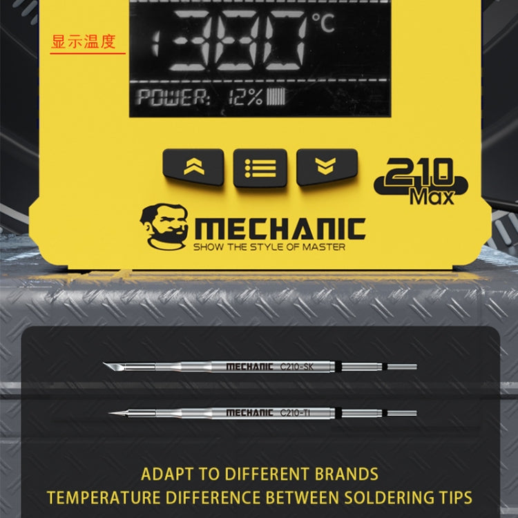 Mechanic 210MAX Dual Station Thermostatic Adjustable Digital Display Soldering Station, Plug:US - free shipping - PMC TechLife - Order now!