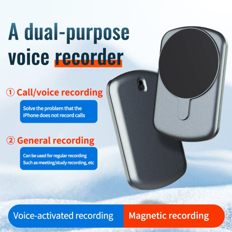 JNN A1 Strong Magnetic Mobile Call Voice Recorder, Memory:32GB(Black) - Recording Pen by JNN | Online Shopping South Africa | PMC TechLife | Buy Now Pay Later Mobicred