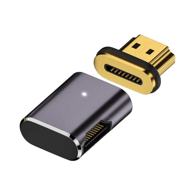 8K 60Hz HDTV to HDTV Magnetic Adapter, Male Straight Female Side Right Bend - Adapter by PMC Jewellery | Online Shopping South Africa | PMC Jewellery | Buy Now Pay Later Mobicred