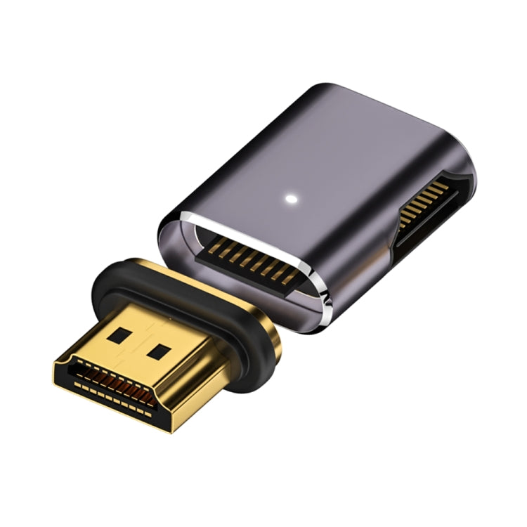 8K 60Hz HDTV to HDTV Magnetic Adapter, Male Straight Female Side Left Bend - Adapter by PMC Jewellery | Online Shopping South Africa | PMC Jewellery | Buy Now Pay Later Mobicred