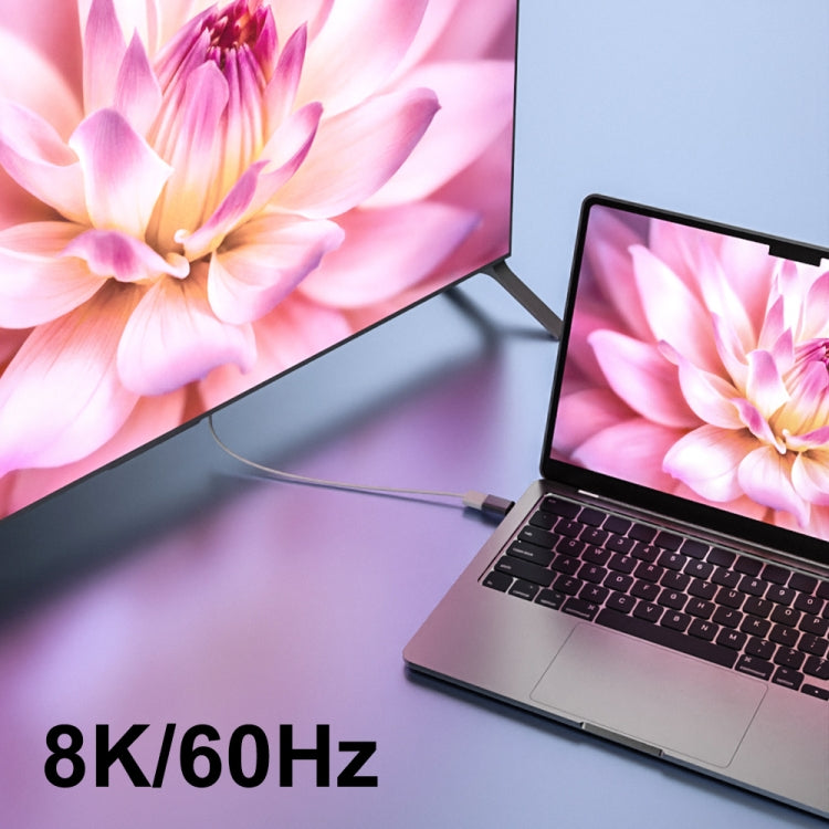 8K 60Hz HDTV to HDTV Magnetic Adapter, Male Straight Female Side Left Bend - Adapter by PMC Jewellery | Online Shopping South Africa | PMC Jewellery | Buy Now Pay Later Mobicred