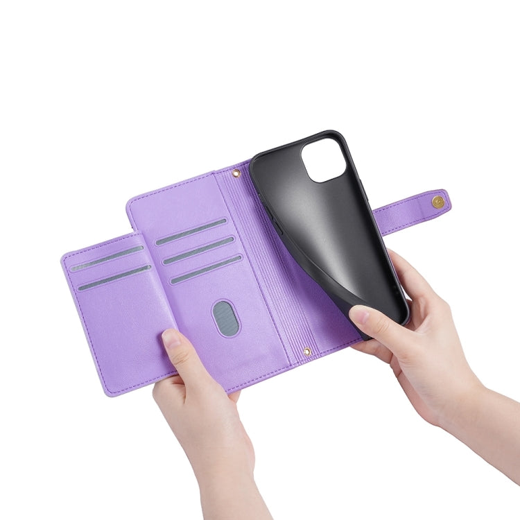 For Motorola Moto G84 5G Lite Sheep Texture Cross-body Zipper Wallet Leather Phone Case(Purple) - Motorola Cases by PMC TechLife | Online Shopping South Africa | PMC TechLife | Buy Now Pay Later Mobicred