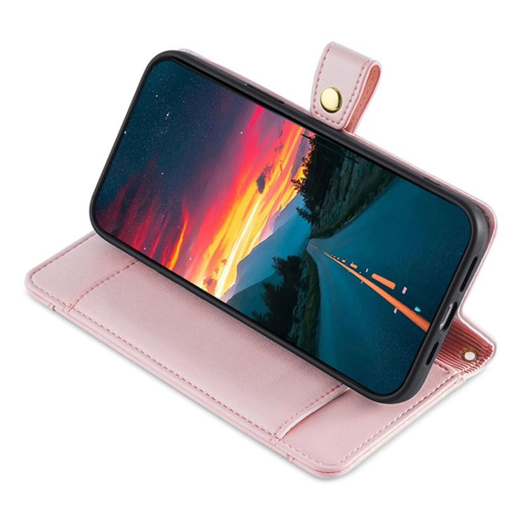 For Sony Xperia 10 VI Lite Sheep Texture Cross-body Zipper Wallet Leather Phone Case(Pink) - Sony Cases by PMC TechLife | Online Shopping South Africa | PMC TechLife | Buy Now Pay Later Mobicred