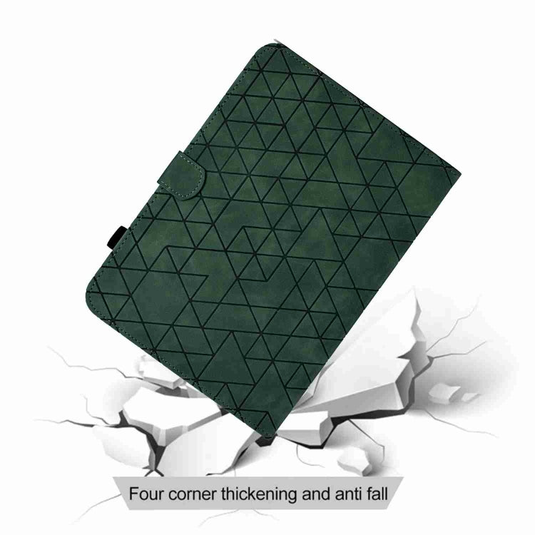 For Lenovo Tab M9 Rhombus TPU Smart Leather Tablet Case(Green) - Lenovo by PMC TechLife | Online Shopping South Africa | PMC TechLife | Buy Now Pay Later Mobicred