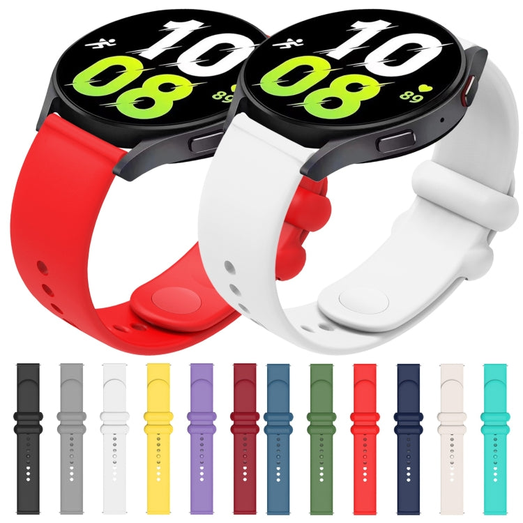 22mm Universal Solid Color Reverse Buckle Silicone Watch Band(Black) - 22mm Bands by PMC TechLife | Online Shopping South Africa | PMC TechLife