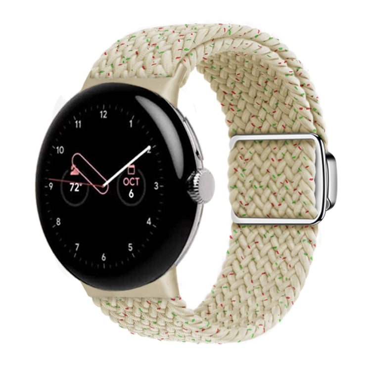 For Google Pixel Watch / Watch 2 Nylon Loop Magnetic Buckle Watch Band(Colorful Starlight) - Watch Bands by PMC TechLife | Online Shopping South Africa | PMC TechLife