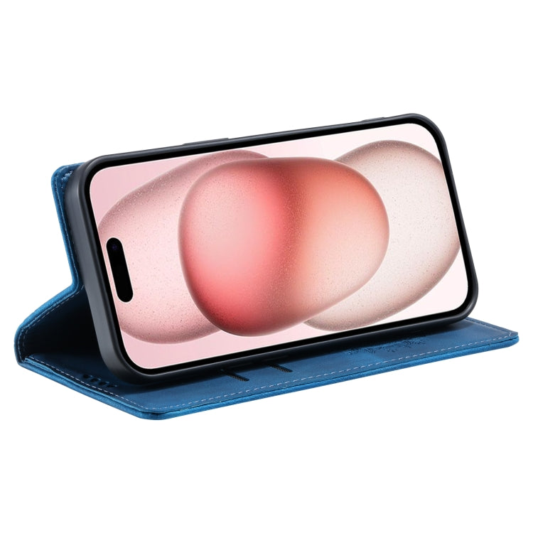 For iPhone 16 Pro Max Totem Embossed Magnetic Leather Phone Case(Blue) - iPhone 16 Pro Max Cases by PMC TechLife | Online Shopping South Africa | PMC TechLife | Buy Now Pay Later Mobicred