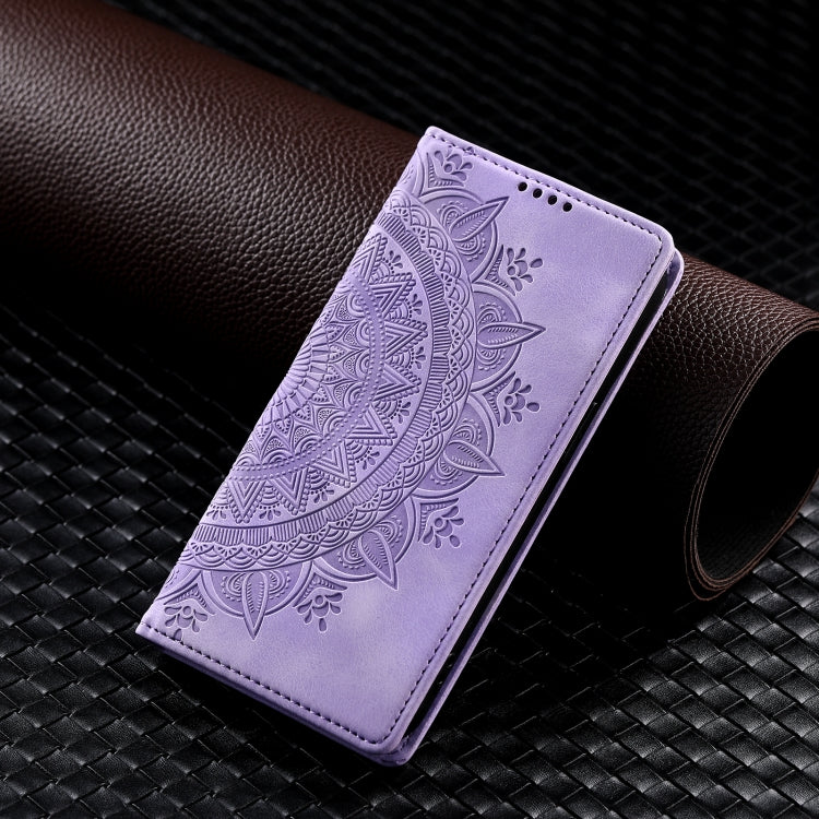 For iPhone 16 Plus Totem Embossed Magnetic Leather Phone Case(Purple) - free shipping - PMC TechLife - Order now!