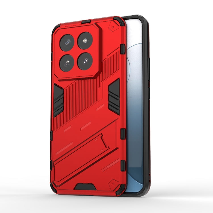 For Xiaomi 14 Pro 5G Punk Armor 2 in 1 PC + TPU Phone Case with Holder(Red) - 14 Pro Cases by PMC TechLife | Online Shopping South Africa | PMC TechLife | Buy Now Pay Later Mobicred