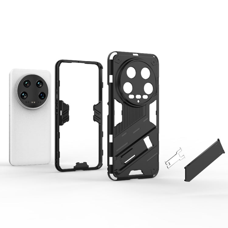For Xiaomi 14 Ultra 5G Punk Armor 2 in 1 PC + TPU Phone Case with Holder(Blue) - 14 Ultra Cases by PMC TechLife | Online Shopping South Africa | PMC TechLife