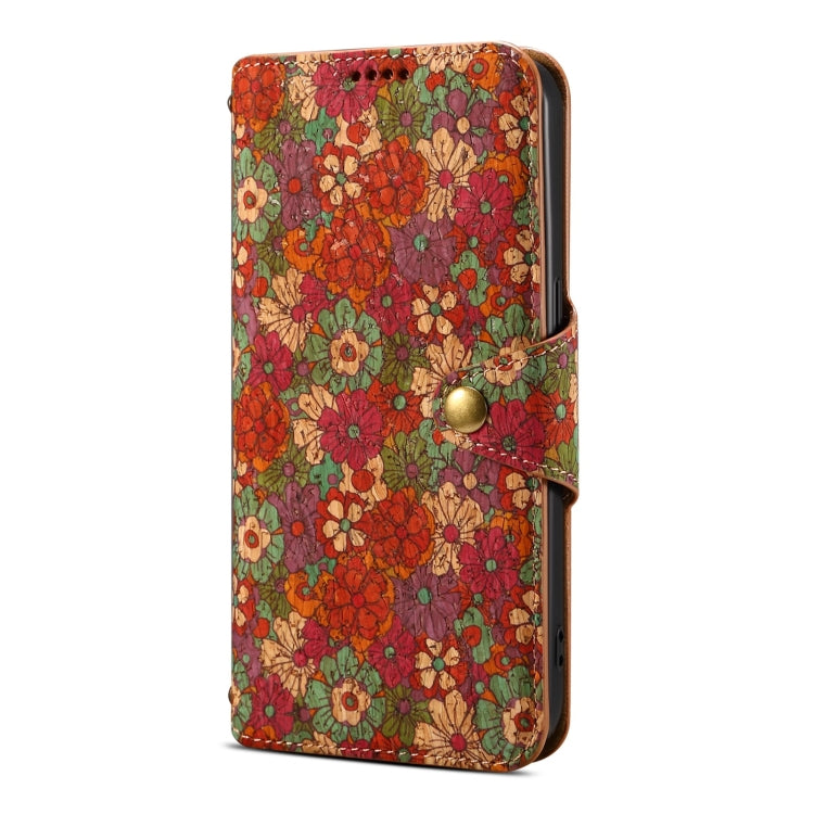 For Samsung Galaxy S24 5G Denior Flower Language Series Cork Fabric Oil Edge Leather Phone Case(Summer) - free shipping - PMC Jewellery - Order now!