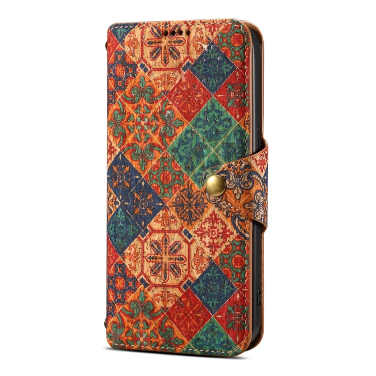 For Samsung Galaxy S24 Ultra 5G Denior Flower Language Series Cork Fabric Oil Edge Leather Phone Case(Winter) - free shipping - PMC Jewellery - Order now!
