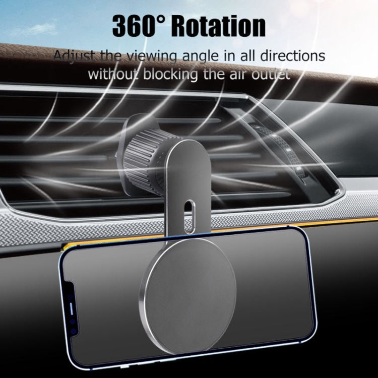 360 Degree Rotating Car Air Outlet Magnetic Phone Holder(Black) - free shipping - PMC TechLife - Order now!
