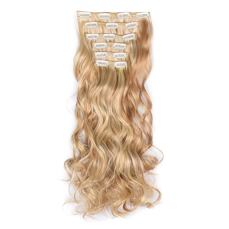 50cm 16 Card Long Curly Hair Wig Seamless Hair Extension Piece(12.22TH613#) - free shipping - PMC TechLife - Order now!