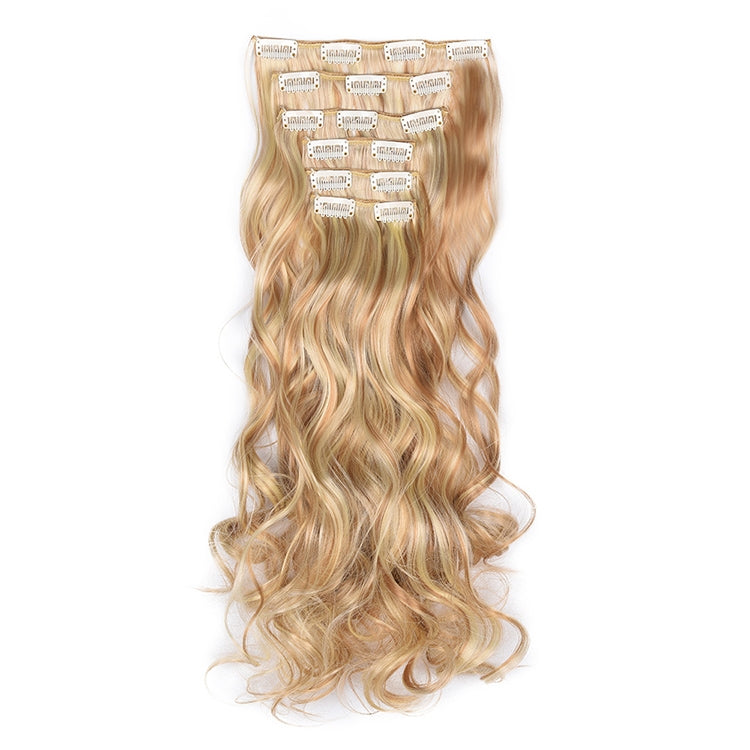 50cm 16 Card Long Curly Hair Wig Seamless Hair Extension Piece(12.22TH613#) - free shipping - PMC TechLife - Order now!